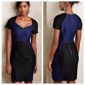 Anthropologie Maeve Colorblocking RibbedKnit Dress
